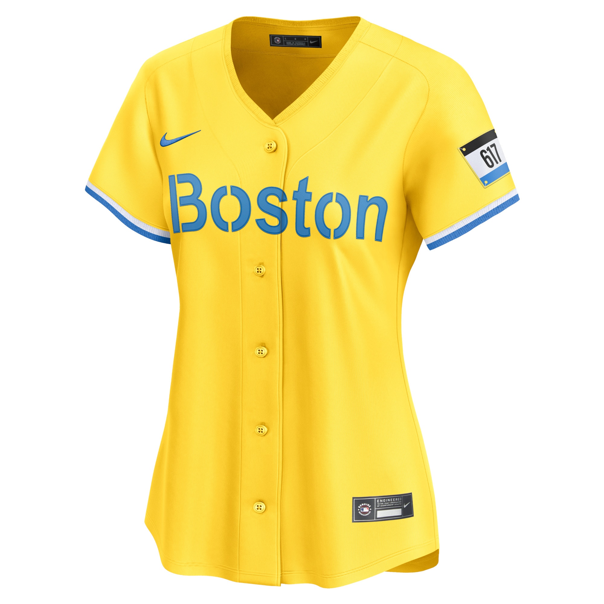 Boston Red Sox Gold City Connect Limited MLB Jersey Women's