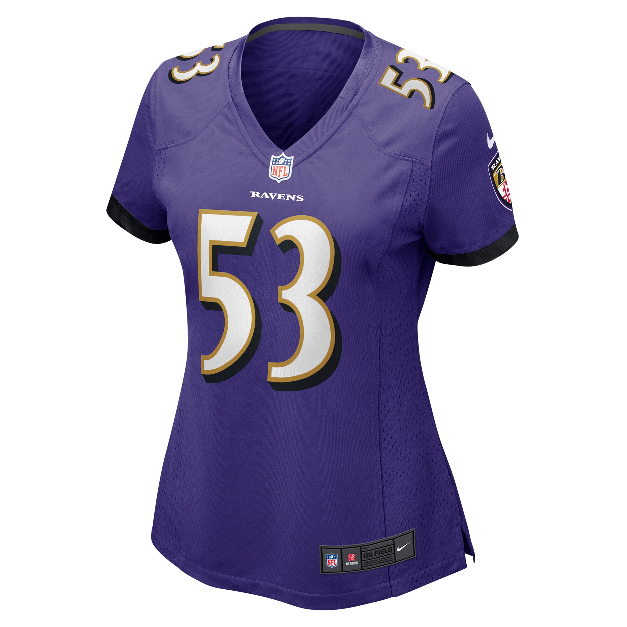 Baltimore Ravens Kyle Van Noy Purple Game NFL Jersey Women's