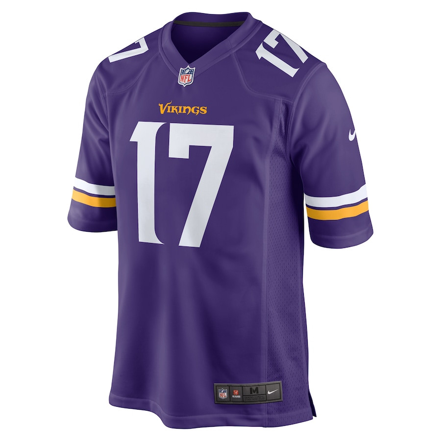 Ryan Wright 17 Minnesota Vikings Game Purple NFL Jersey Men's