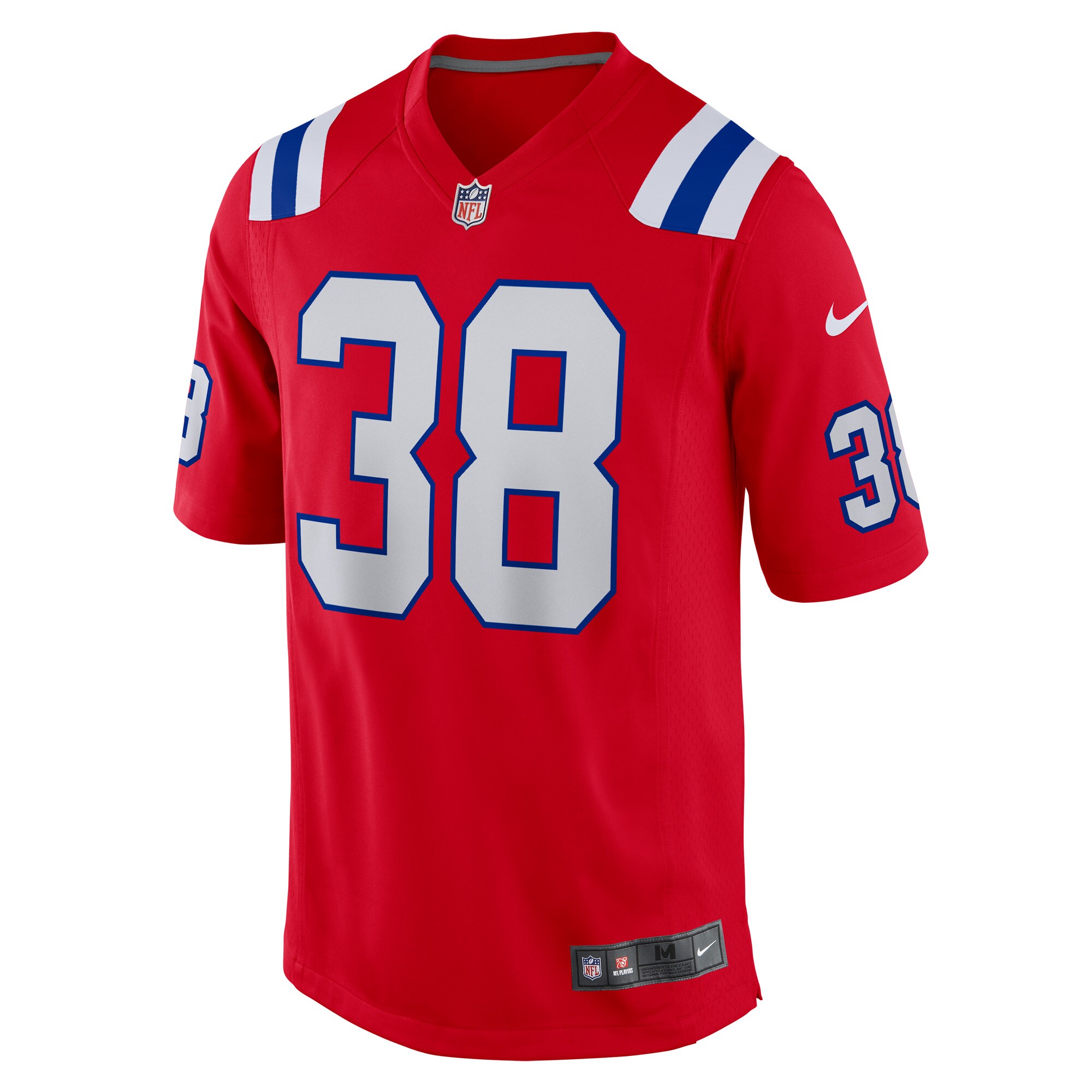 New England Patriots Rhamondre Stevenson Red Alternate Game Player NFL Jersey Men's