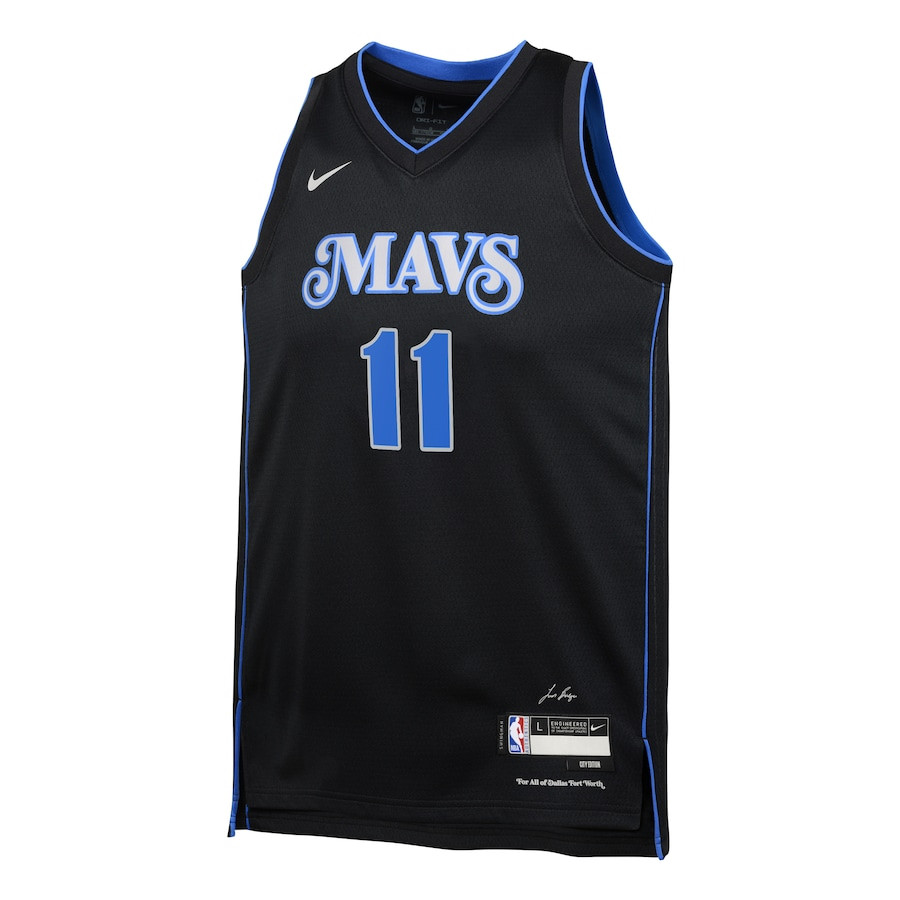 Kyrie Irving 11 Dallas Mavericks 2023/24 City Edition Swingma Black NBA Jersey Youth