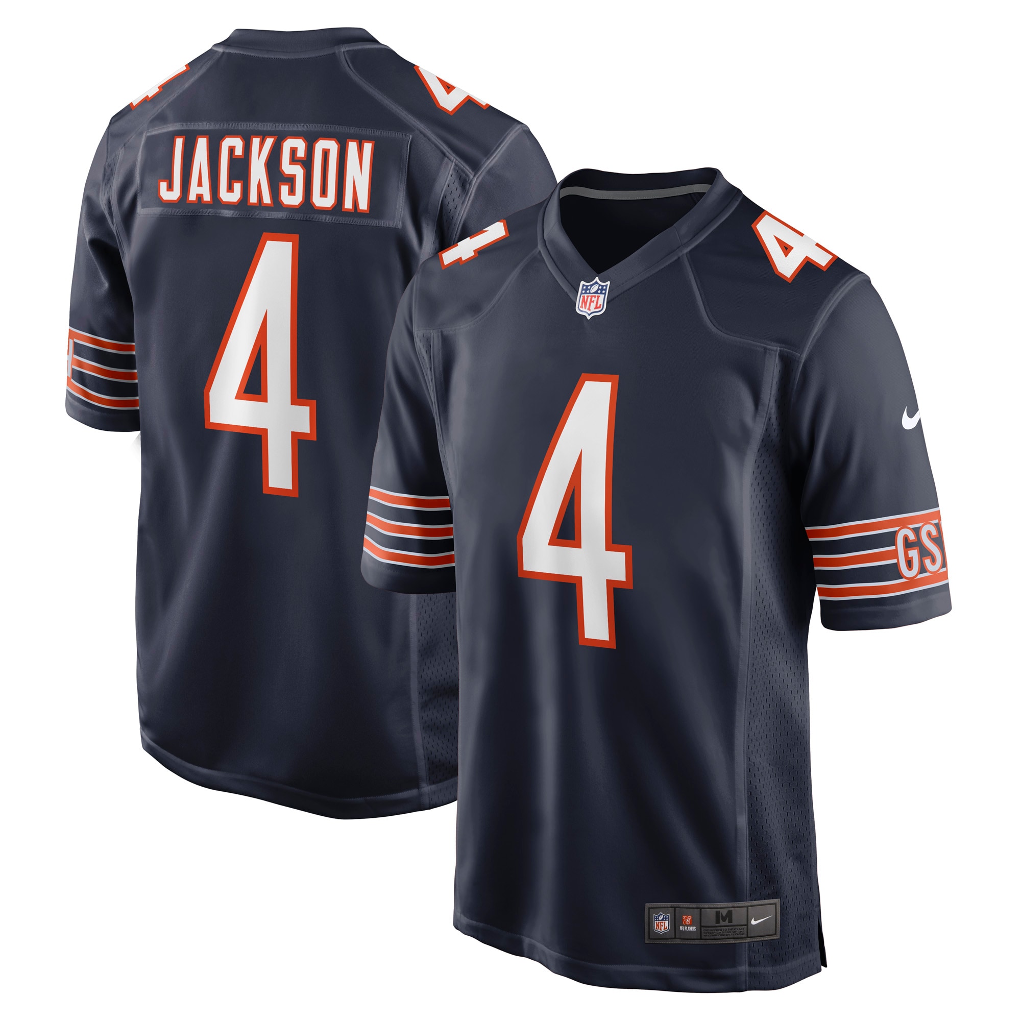 Chicago Bears Eddie Jackson Navy Game Player NFL Jersey Men's