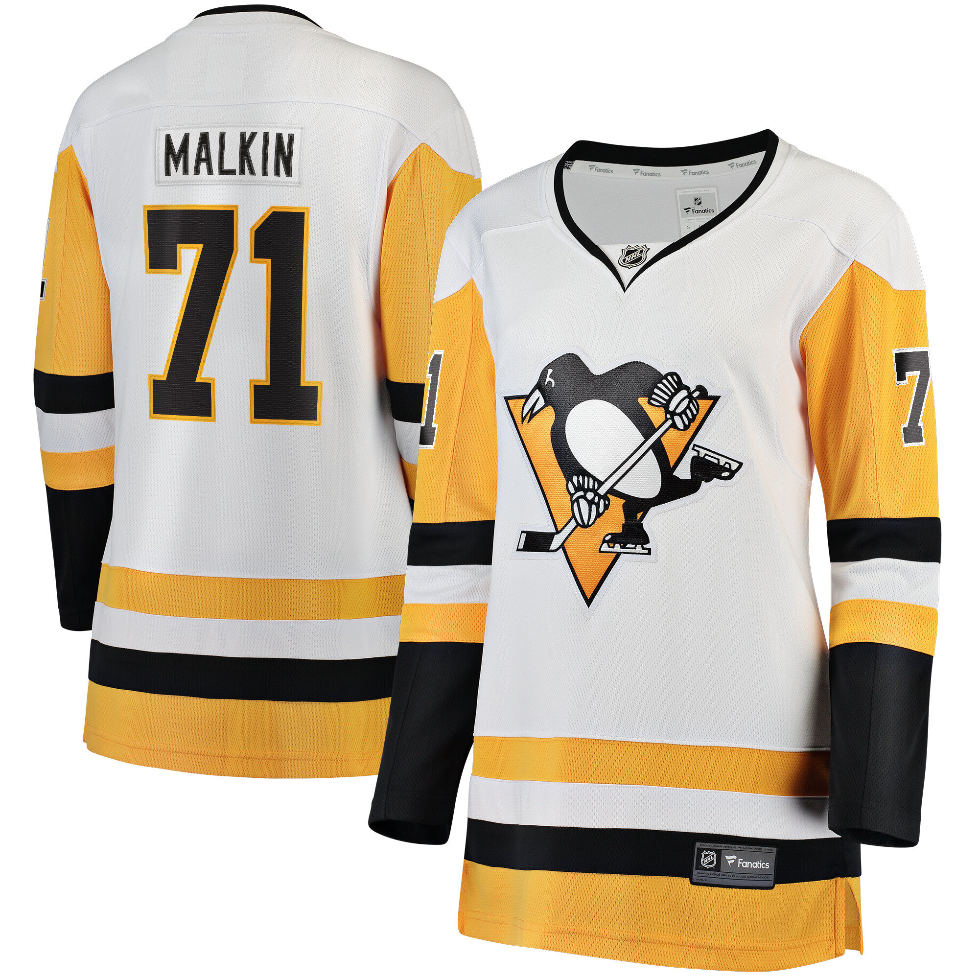 Pittsburgh Penguins Evgeni Malkin White Premier Breakaway Player NHL Jersey Men's