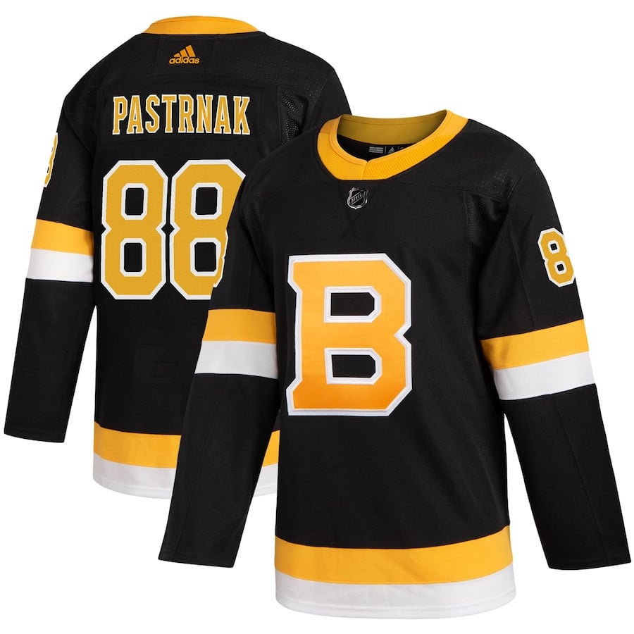 David Pastrnak 88 Boston Bruins Alternate Black NHL Jersey Men's