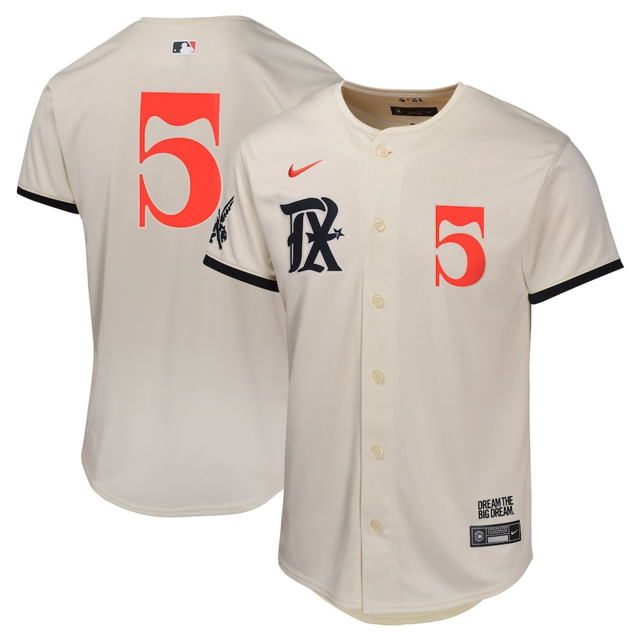Corey Seager 5 Texas Rangers City Connect Limited Natural MLB Jersey Youth