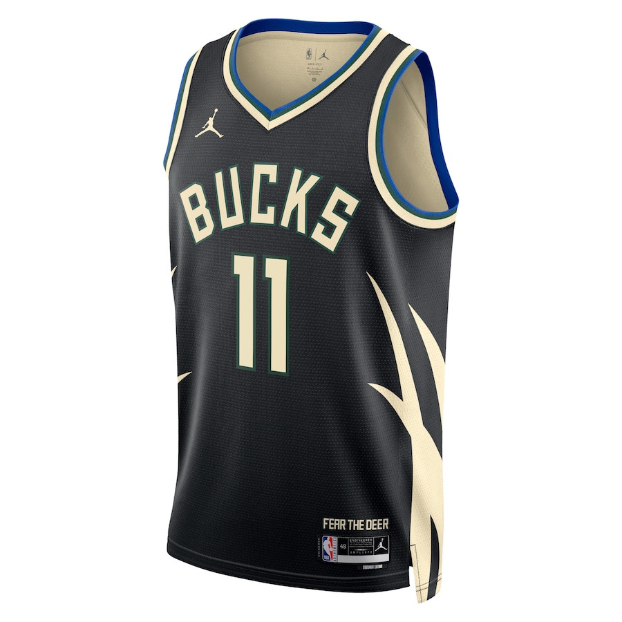 Brook Lopez 11 Milwaukee Bucks Unisex Swingman Statement Edition Black NBA Jersey Unisex