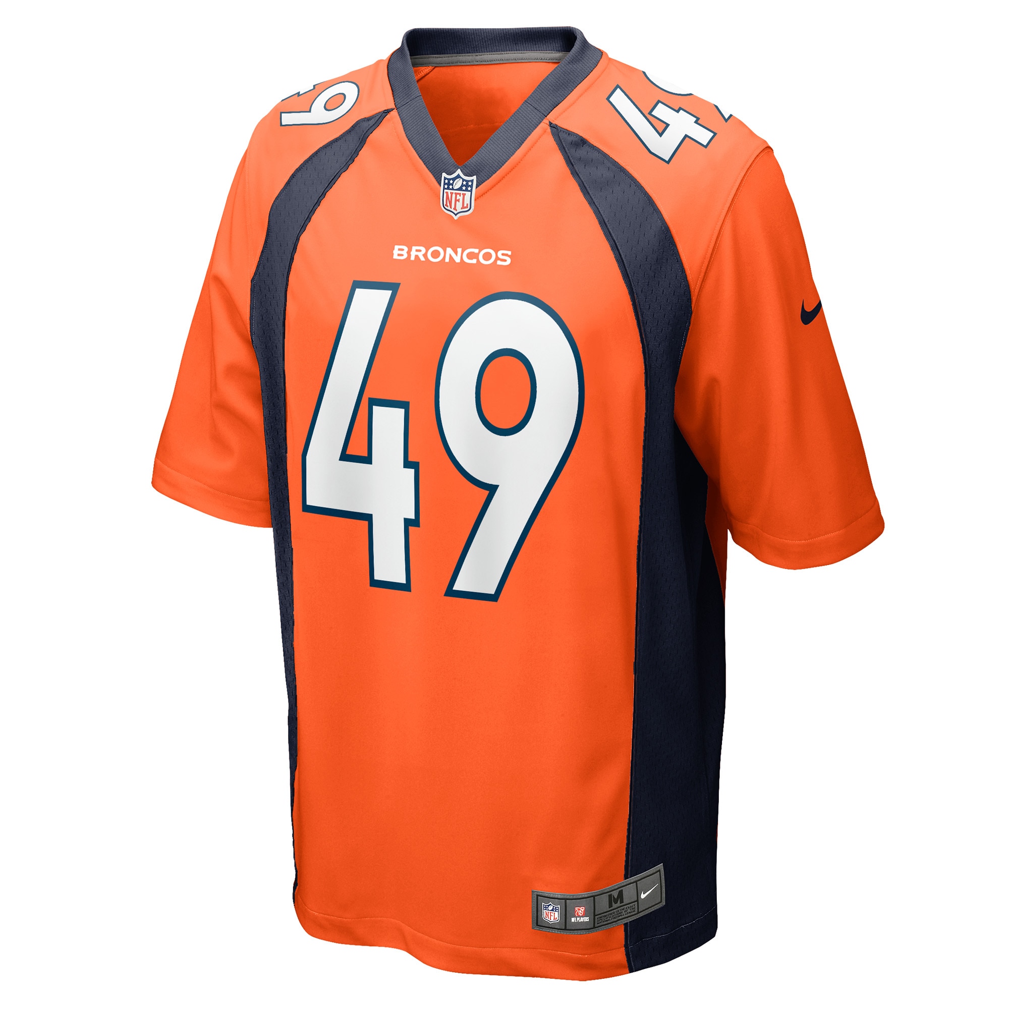 Denver Broncos Alex Singleton Orange Game Player NFL Jersey Men's