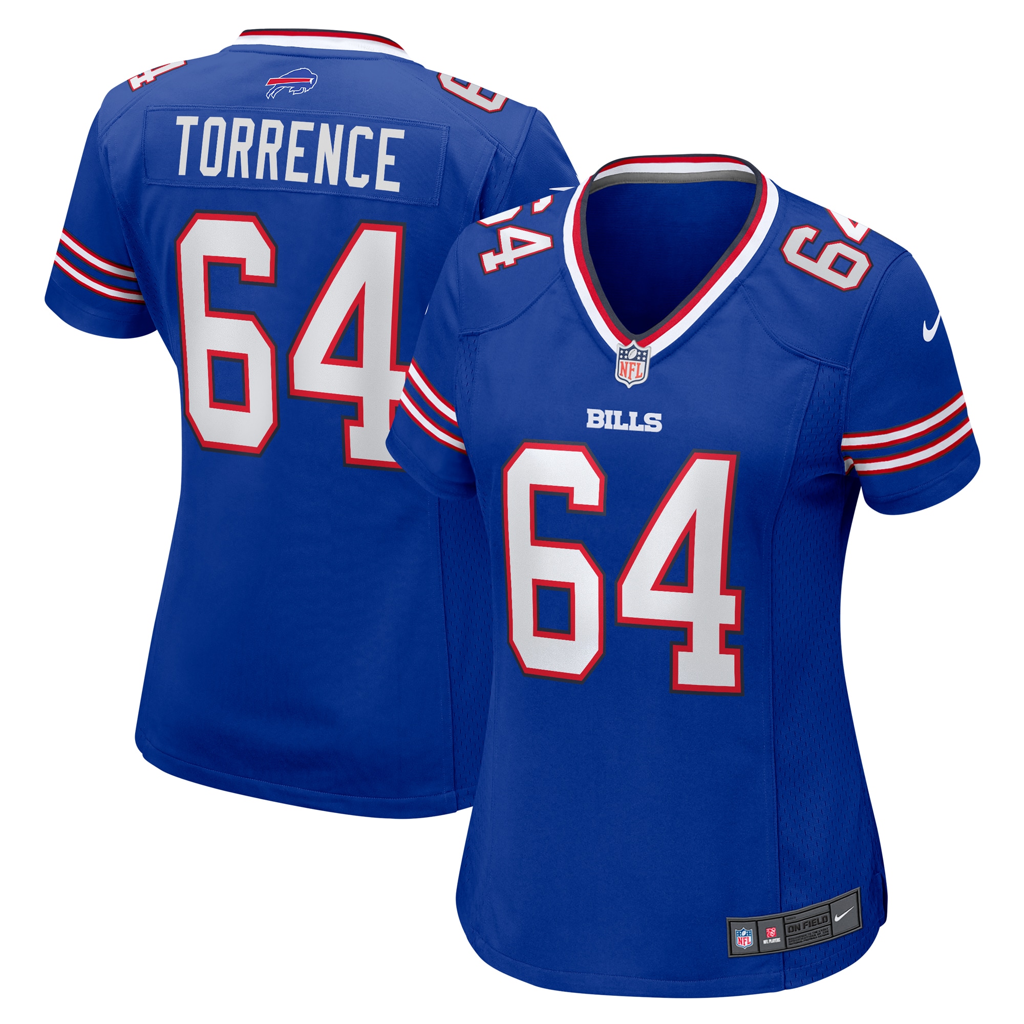 Buffalo Bills O'Cyrus Torrence Royal Home Game NFL Jersey Women's
