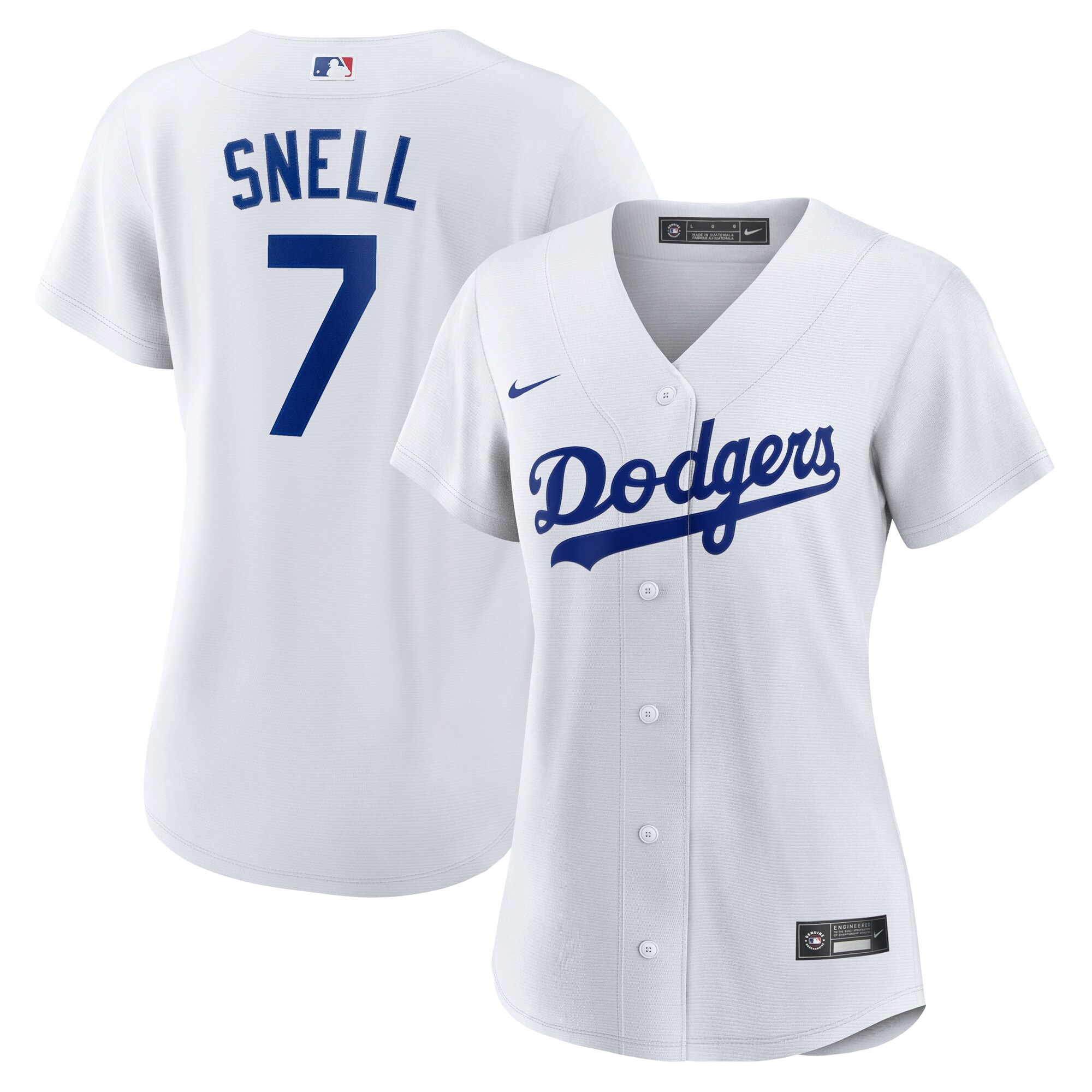 Los Angeles Dodgers Blake Snell White Home Player MLB Jersey Women's