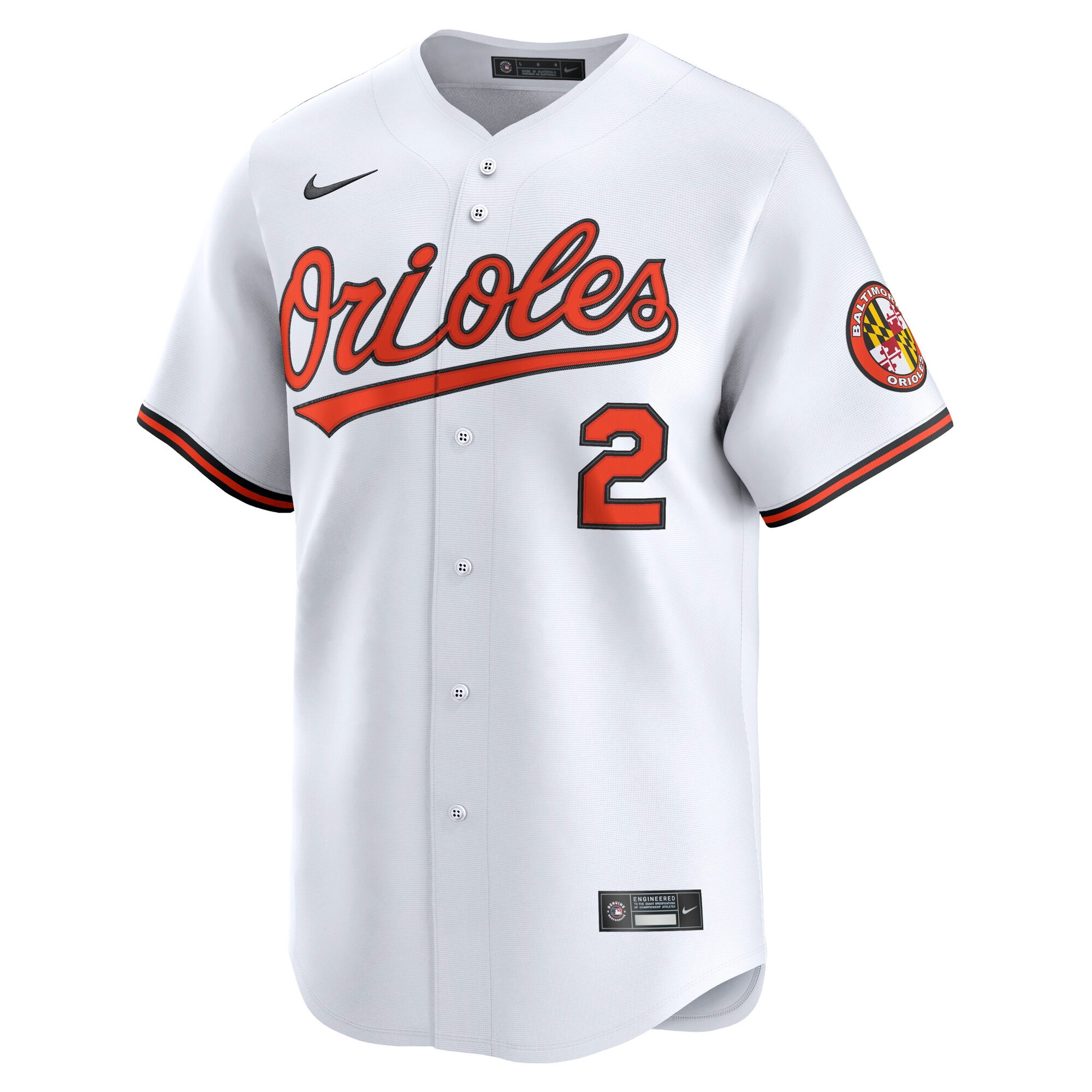 Baltimore Orioles Gunnar Henderson White Home Limited Player MLB Jersey Men's