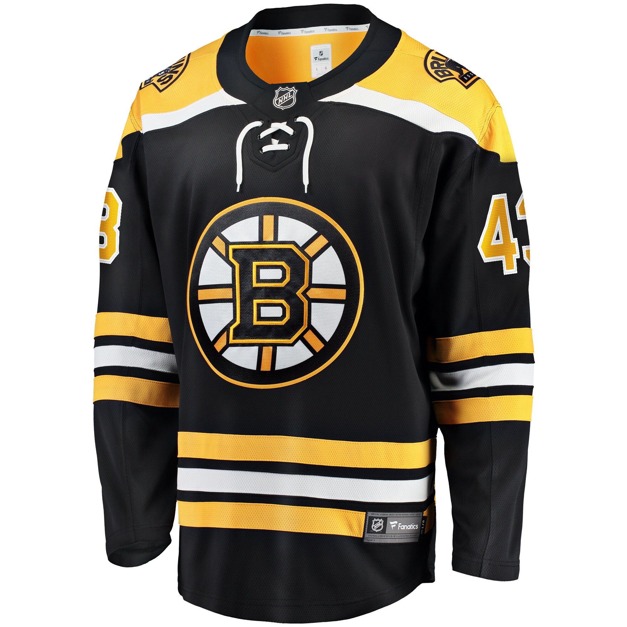 Boston Bruins Danton Heinen Black Home Premier Breakaway Player NHL Jersey Men's