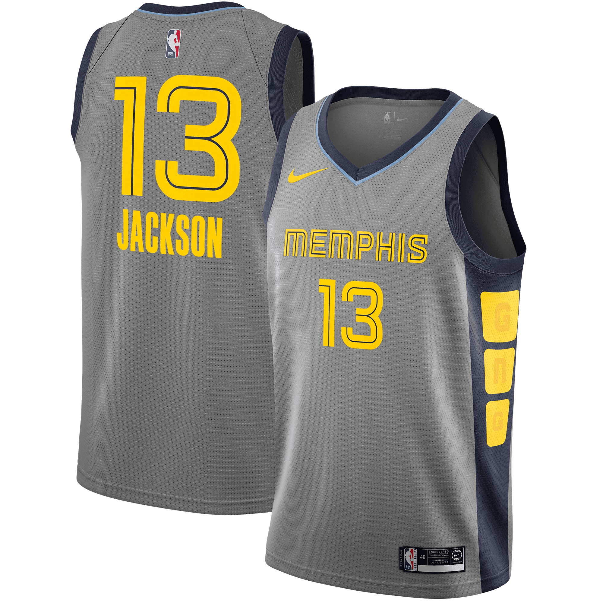 Jaren Jackson Jr. 13 Memphis Grizzlies City Edition Swingman Gray NBA Jersey Men's