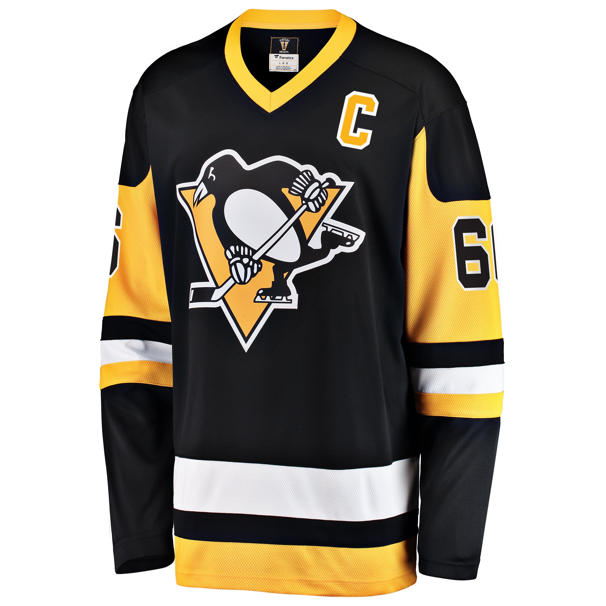 Pittsburgh Penguins Mario Lemieux Black Premier Breakaway Retired Player NHL Jersey Men's