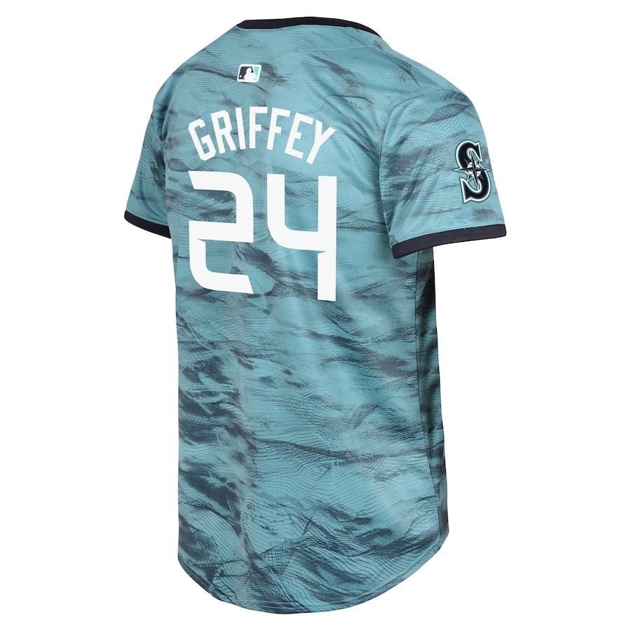 Ken Griffey Jr. 24 American League 2023 All Star Game Limited Teal MLB Jersey Youth