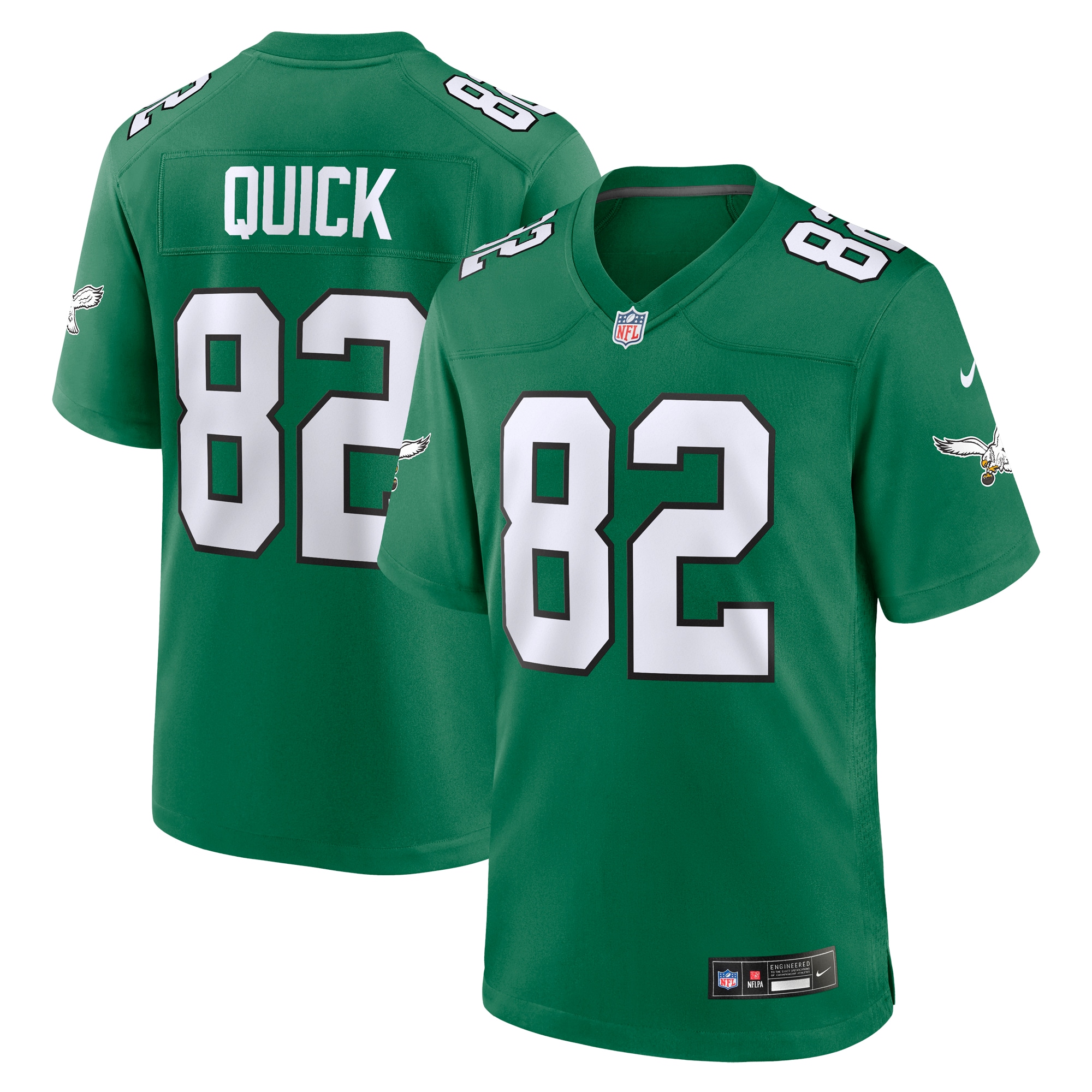 Philadelphia Eagles Mike Quick Kelly Green Alternate Game NFL Jersey Men's