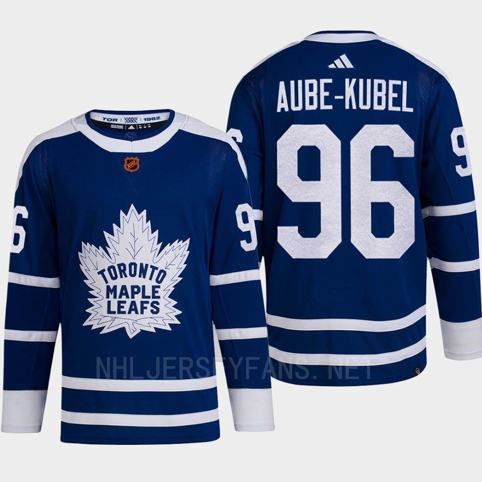 Toronto Maple Leafs 2022 Reverse Retro 2.0 Nicolas Aube-Kubel 96 Blue Primegreen NHL Jersey Men's