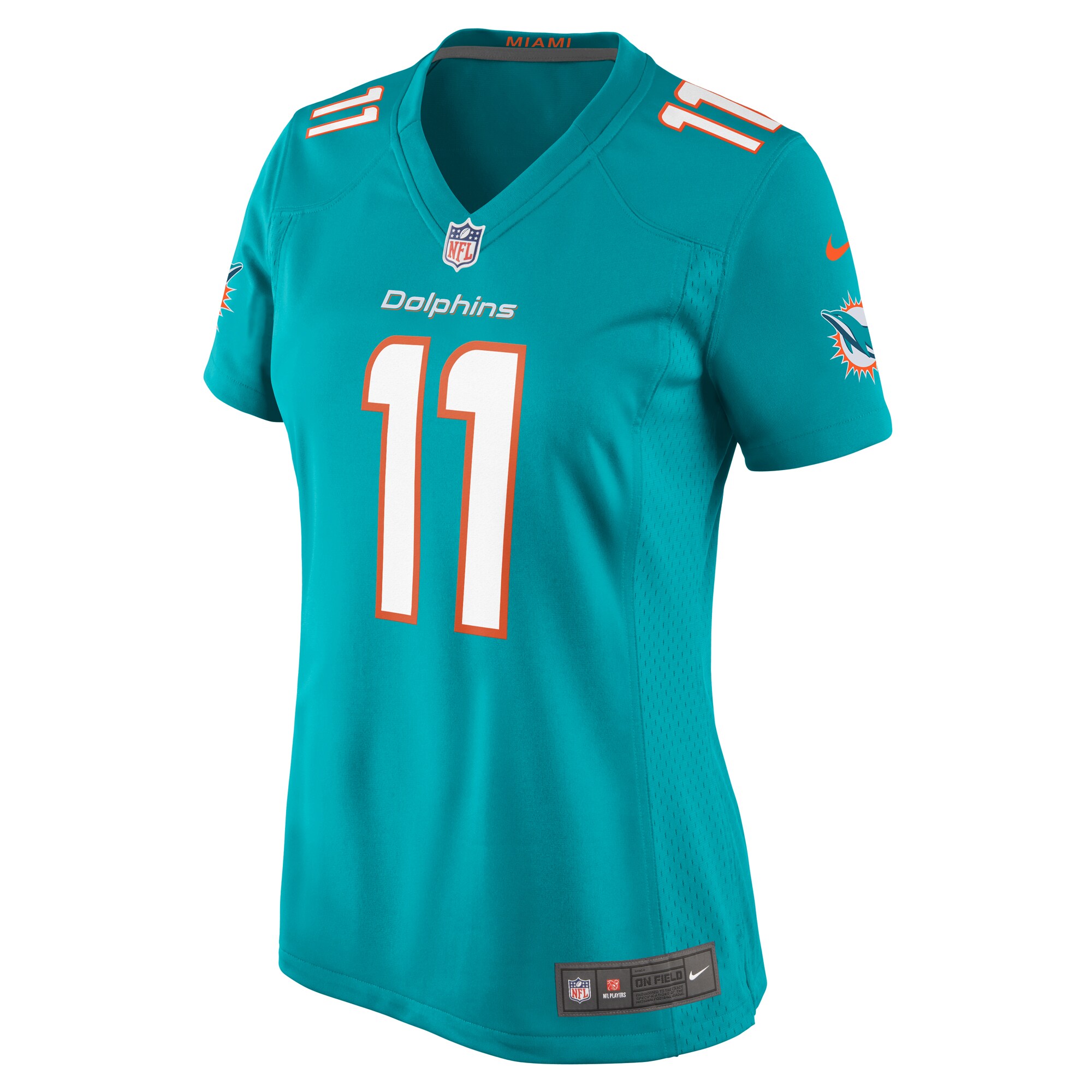 Miami Dolphins David Long Jr. Aqua Game NFL Jersey Women's