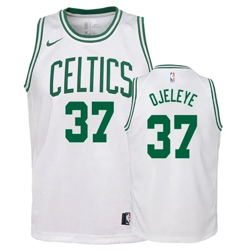 Celtics Semi Ojeleye 37 Associatio White NBA Jersey Youth