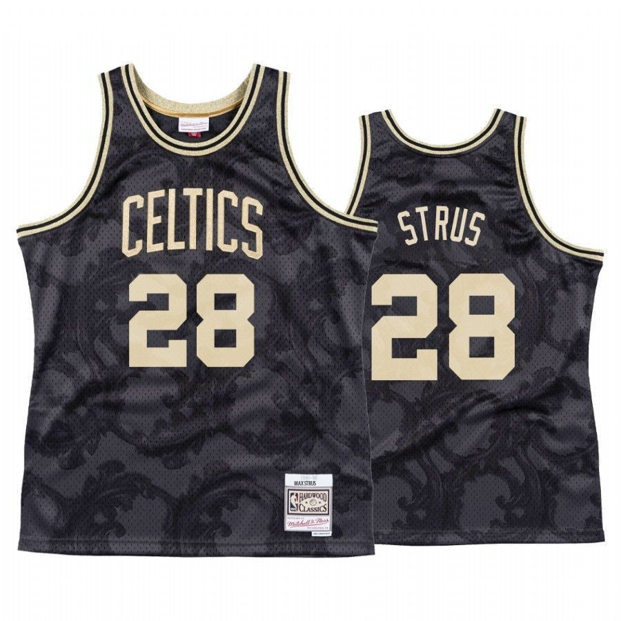 Boston Celtics Max Strus Black Toile Black NBA Jersey Men's