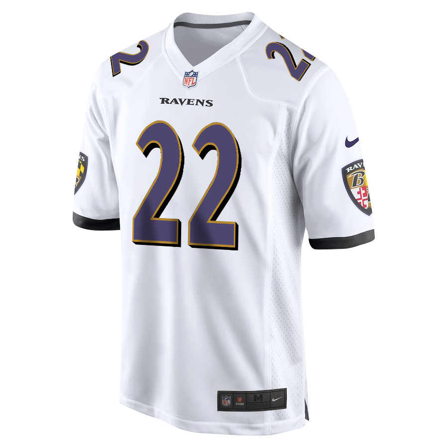 Derrick Henry 22 Baltimore Ravens Game White NFL Jersey Men's