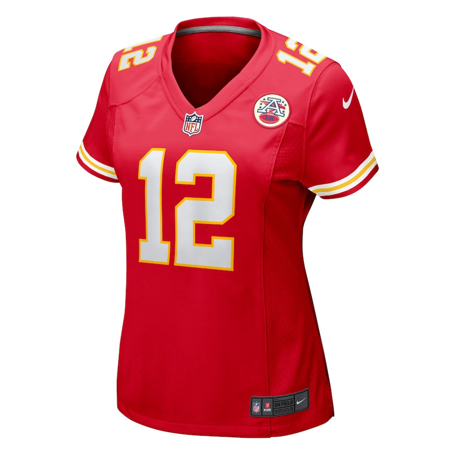 Mecole Hardman 12 Kansas City Chiefs Game Red NFL Jersey Women's