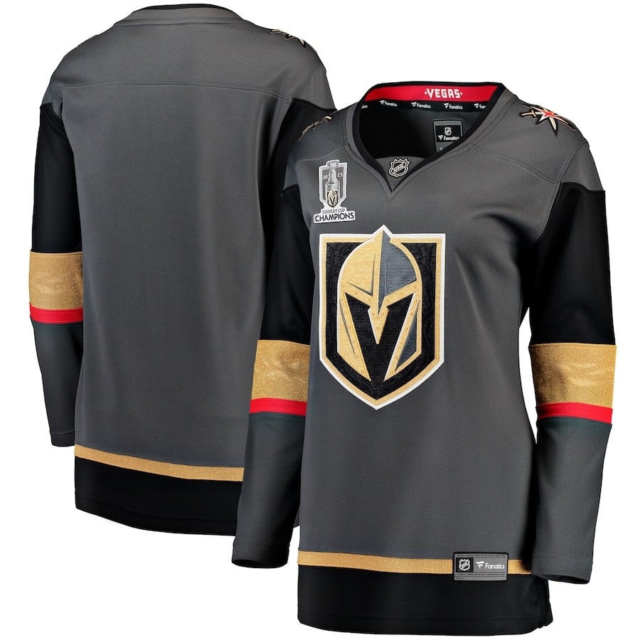 Vegas Golden Knights 2023 Stanley Cup Champions Alternate Breakaway Black NHL Jersey Women's