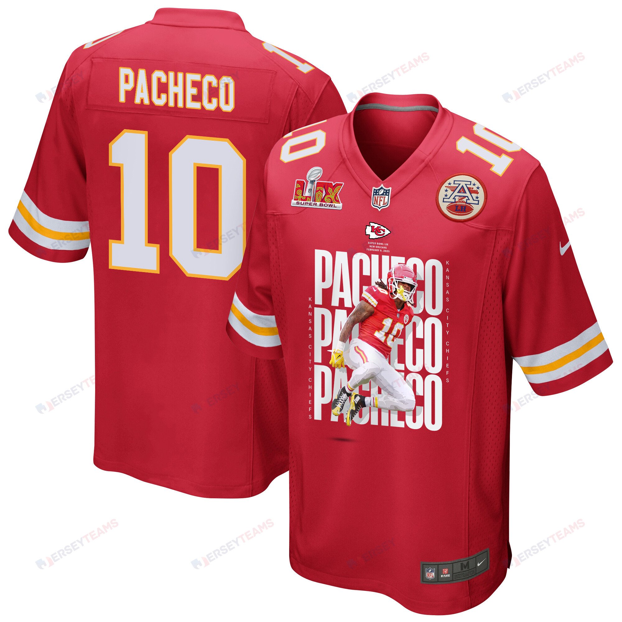 Isiah Pacheco 10 Kansas City Chiefs The Best Player Game Red NFL Jersey Men's