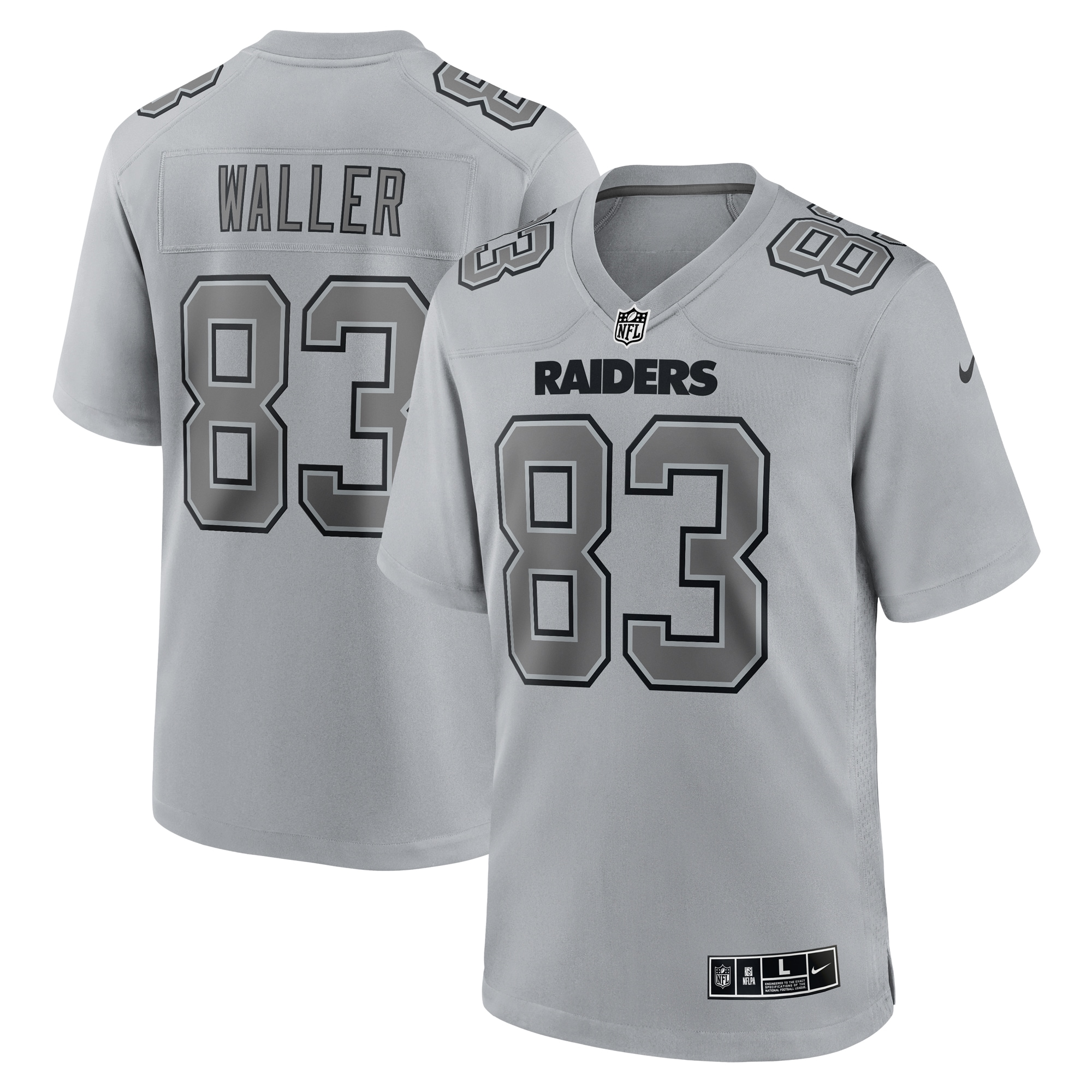 Las Vegas Raiders Darren Waller Gray Atmosphere Fashion Game NFL Jersey Men's