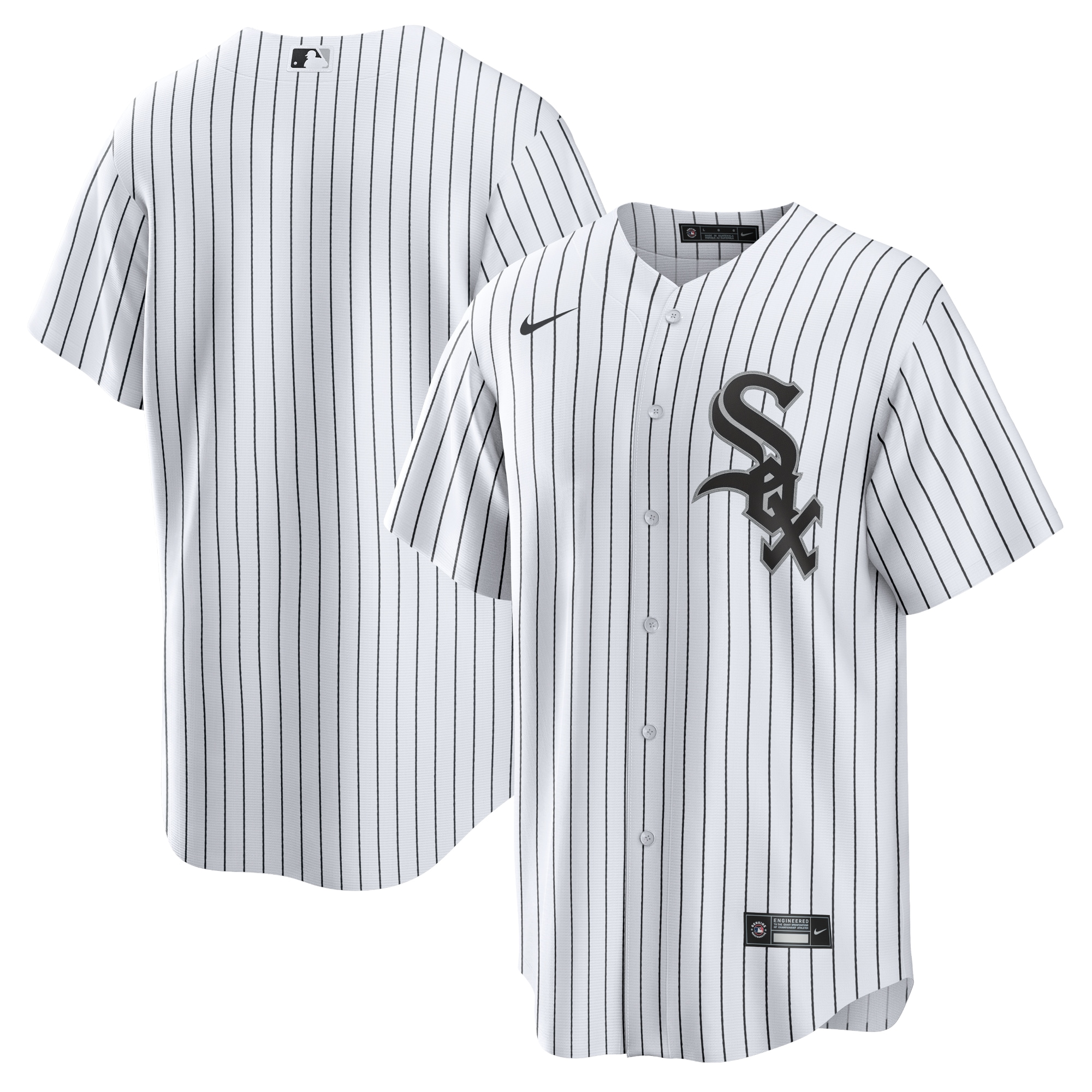Chicago White Sox White Home Team MLB Jersey Men's