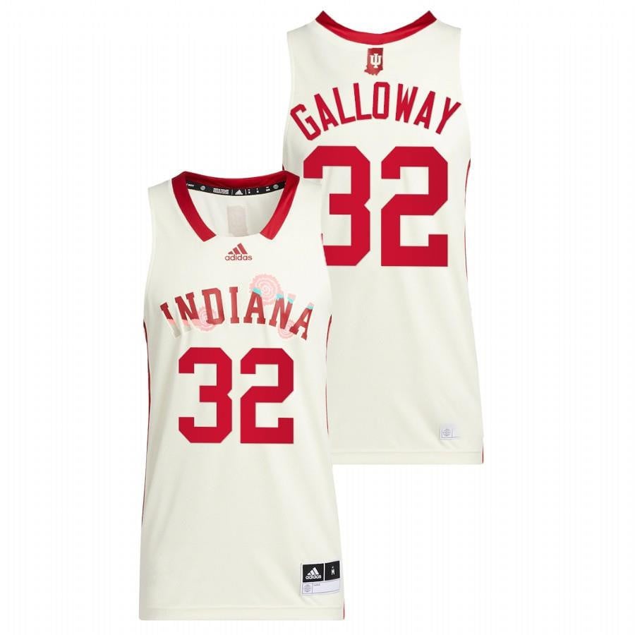 Trey Galloway 32 Cream Indiana Hoosiers 2022 Honoring Black Excellence NCAA Jersey Men's