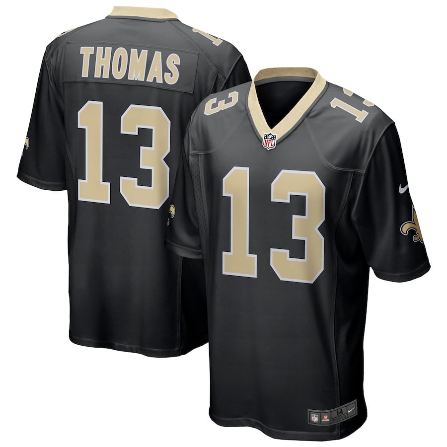 Michael Thomas 13 New Orleans Saints Game Black NFL Jersey Men's