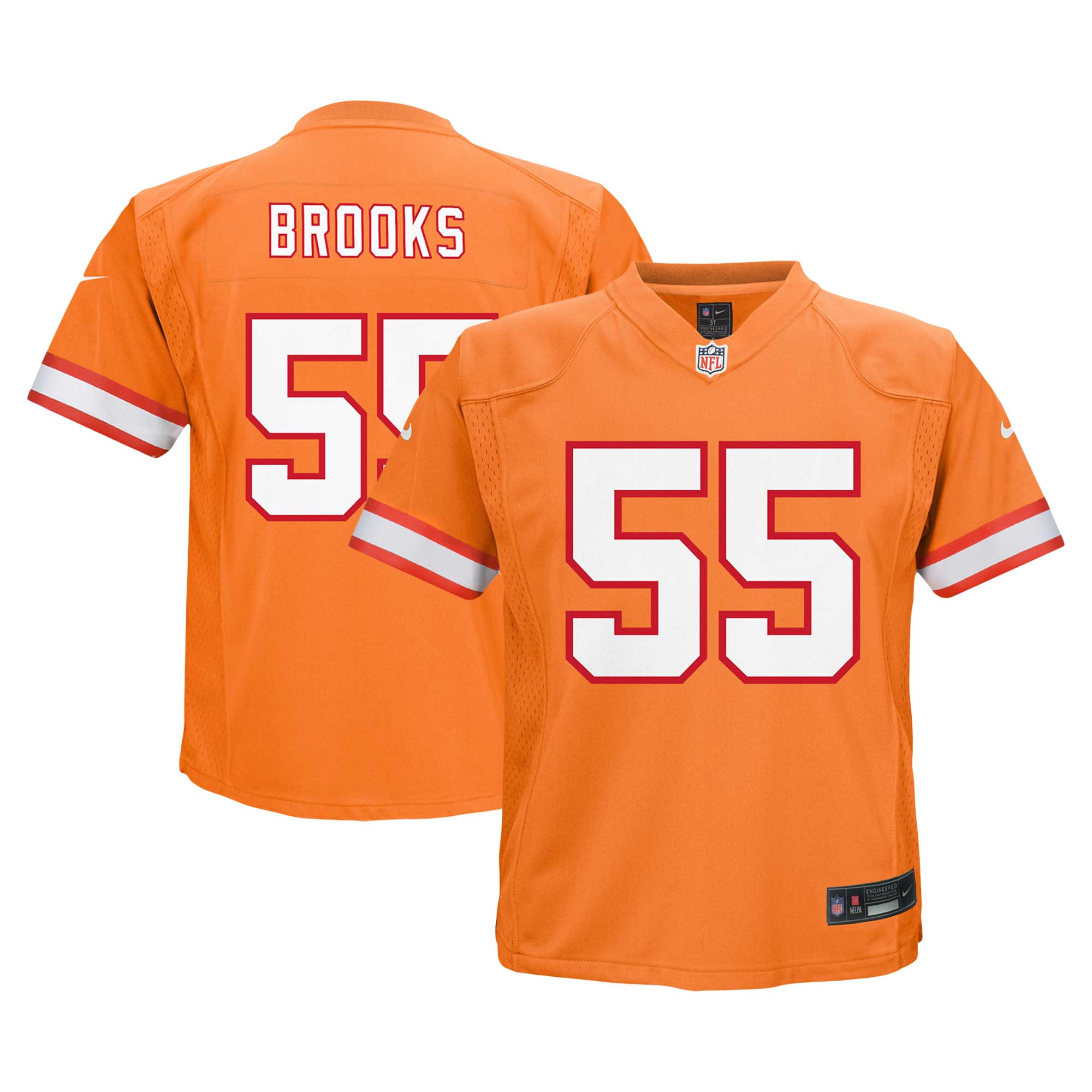 Infant Tampa Bay Buccaneers Derrick Brooks Orange Retired Player Game NFL Jersey Men's