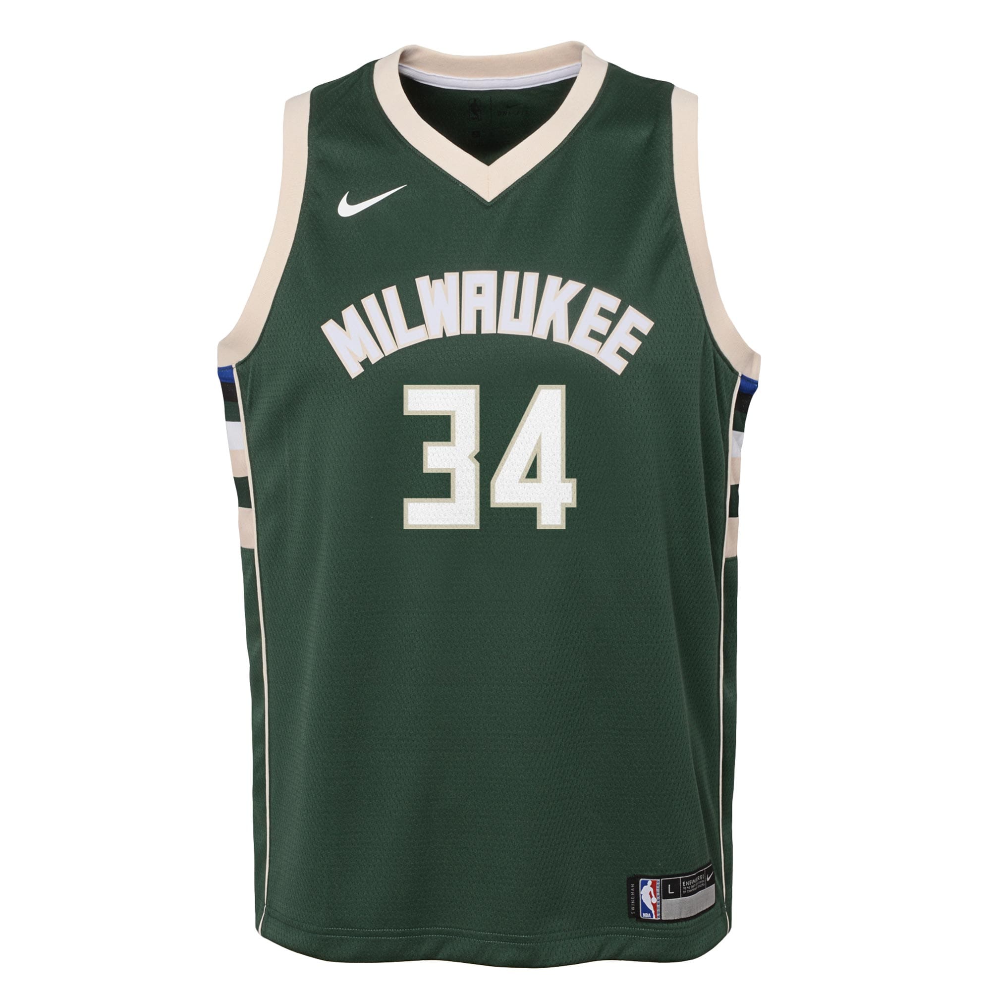 Milwaukee Bucks Icon Swingman Giannis Antetokounmp NBA Jersey Youth
