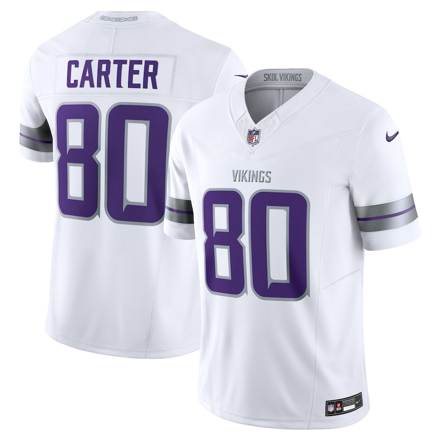 Cris Carter 80 Minnesota Vikings Alternate Vapor F.U.S.E. Limited White NFL Jersey Men's