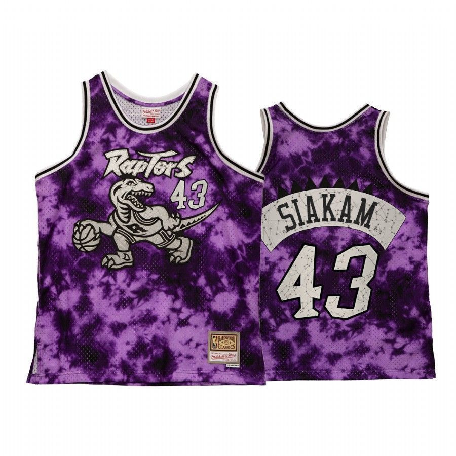 Toronto Raptors Pascal Siakam Galaxy Constellation Purple Throwback NBA Jersey Men's