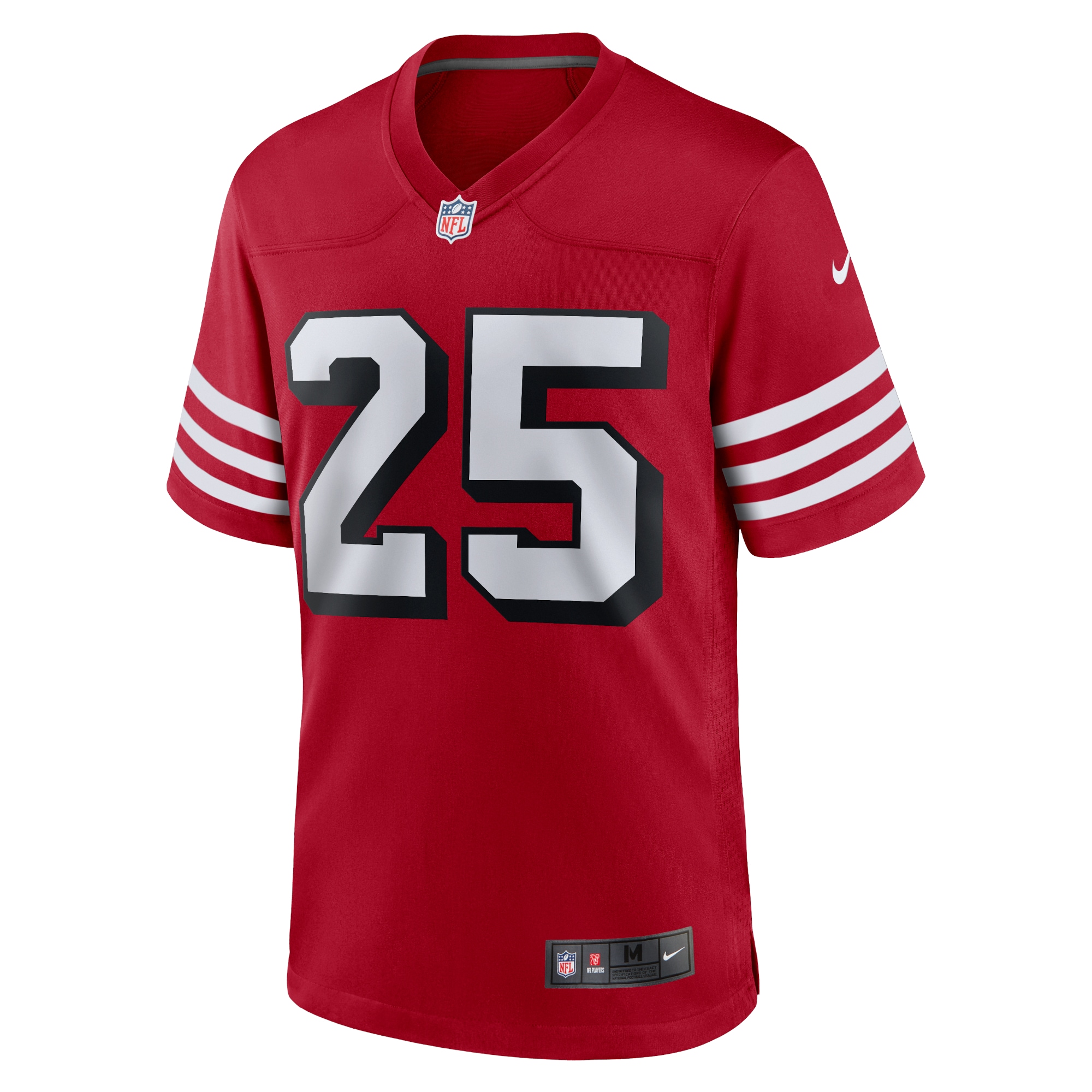 San Francisco 49ers Elijah Mitchell Scarlet Alternate Team Game NFL Jersey Men's