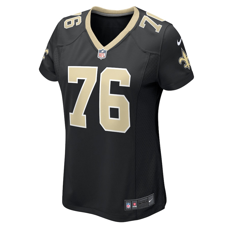 Camron Peterson 76 New Orleans Saints Game Black NFL Jersey Women's