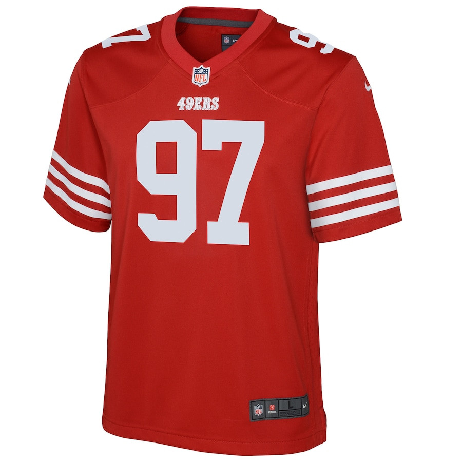 Nick Bosa 97 San Francisco 49ers Game Scarlet NFL Jersey Youth
