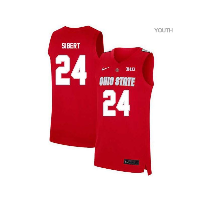 24 Jordan Sibert Red Elite Ohio State Buckeyes NCAA Jersey Youth