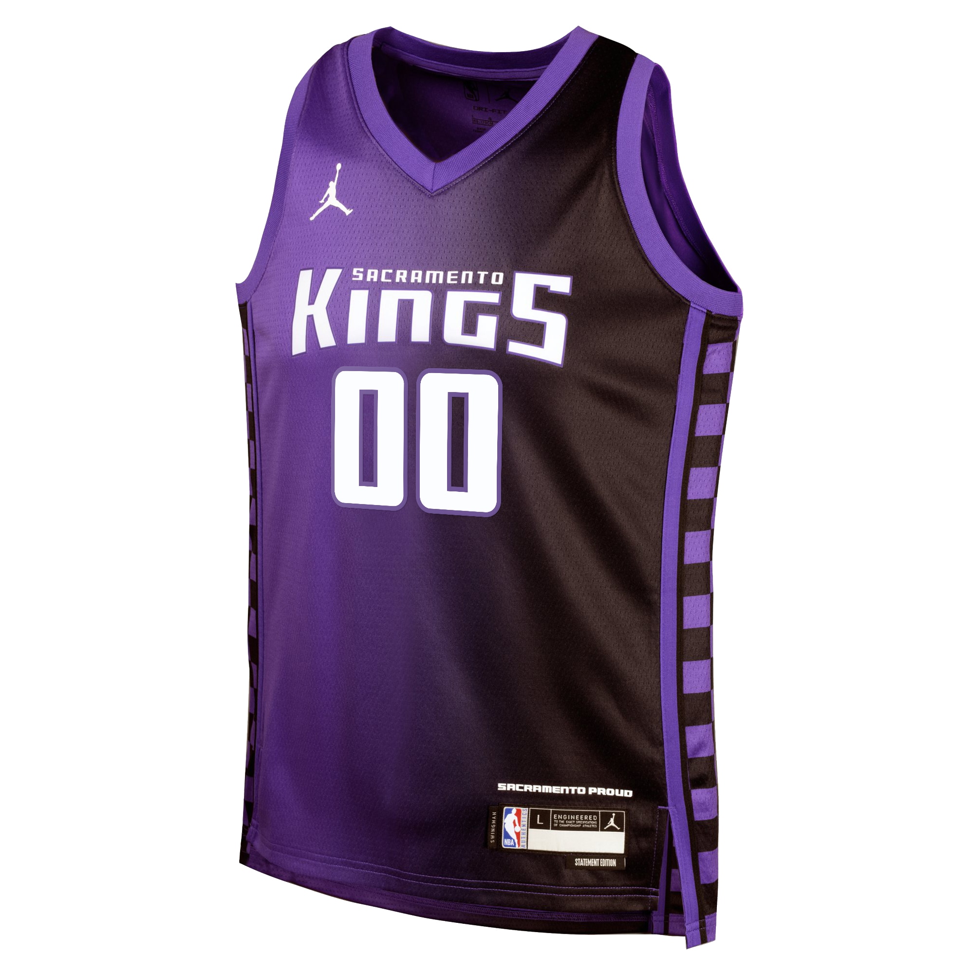 Sacramento Kings Jordan Statement Edition Swingman Custom NBA Jersey Youth