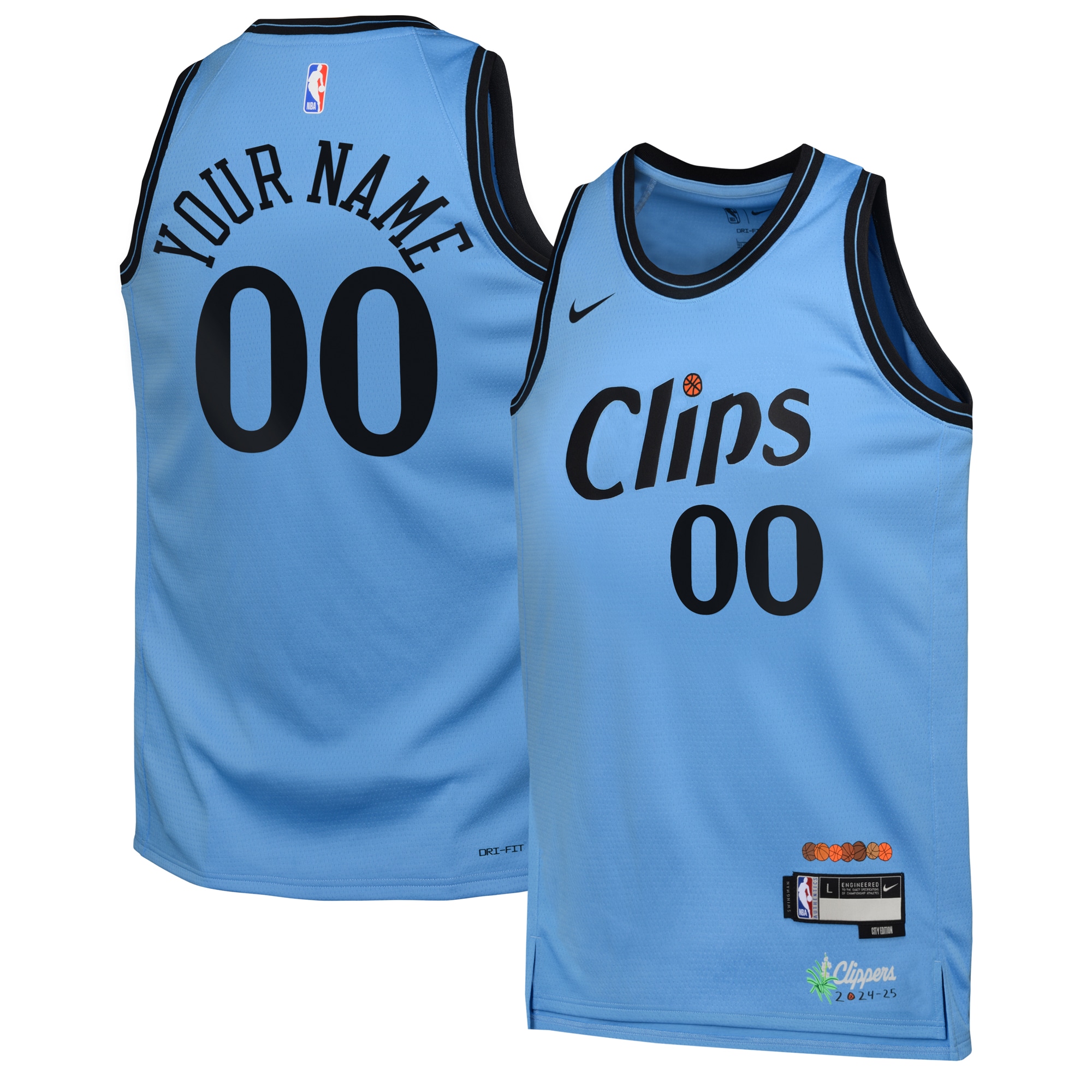 Los Angeles Clippers City Edition Swingman 2024 Custom NBA Jersey Youth