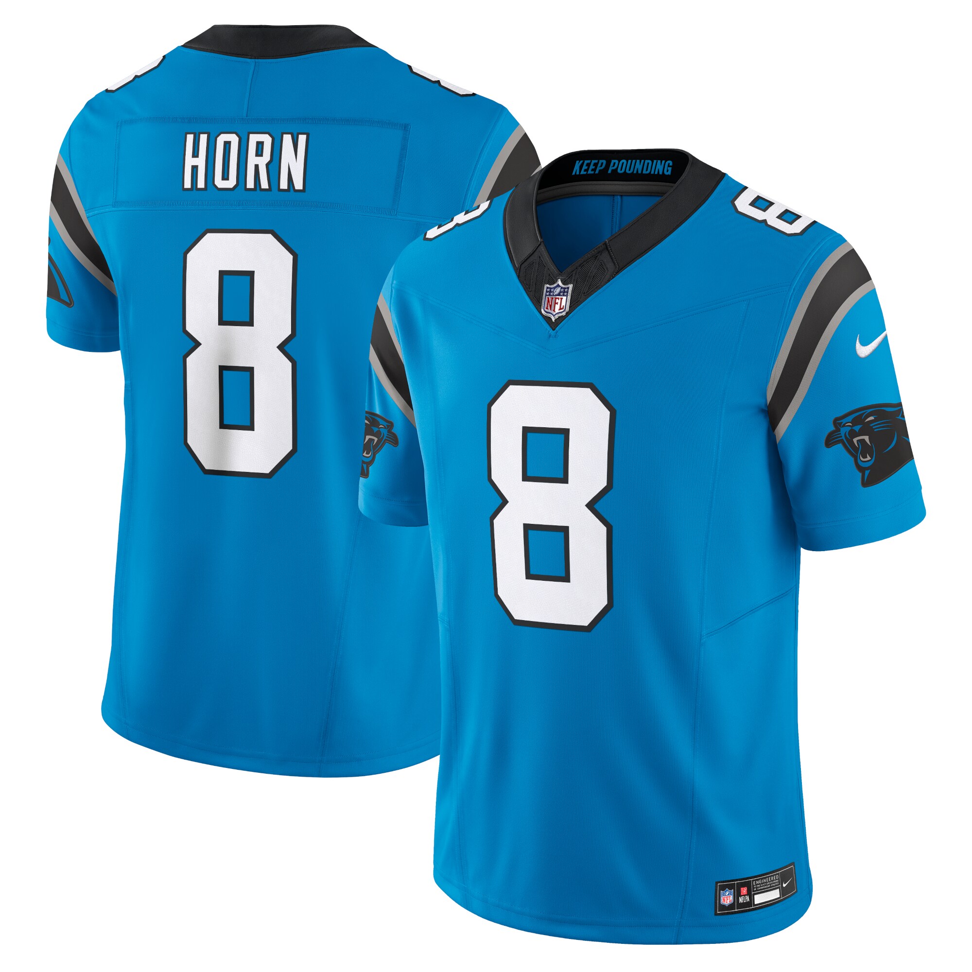 Carolina Panthers Jaycee Horn Blue Vapor F.U.S.E. Limited NFL Jersey Men's