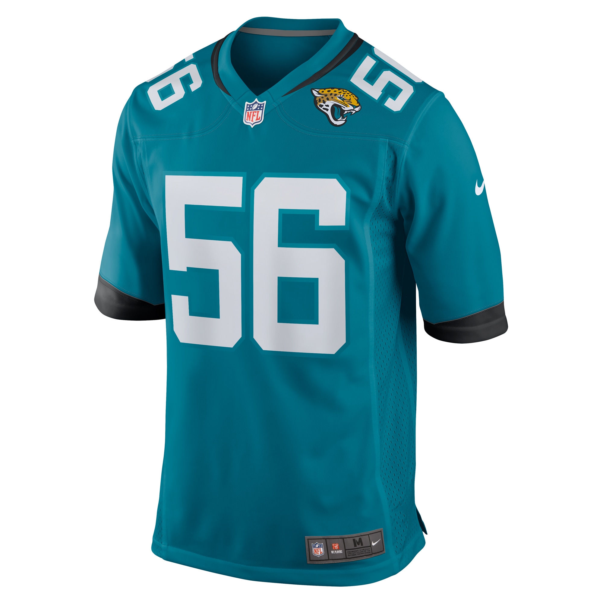 Jacksonville Jaguars Yasir Abdullah Teal Team Game NFL Jersey Men's