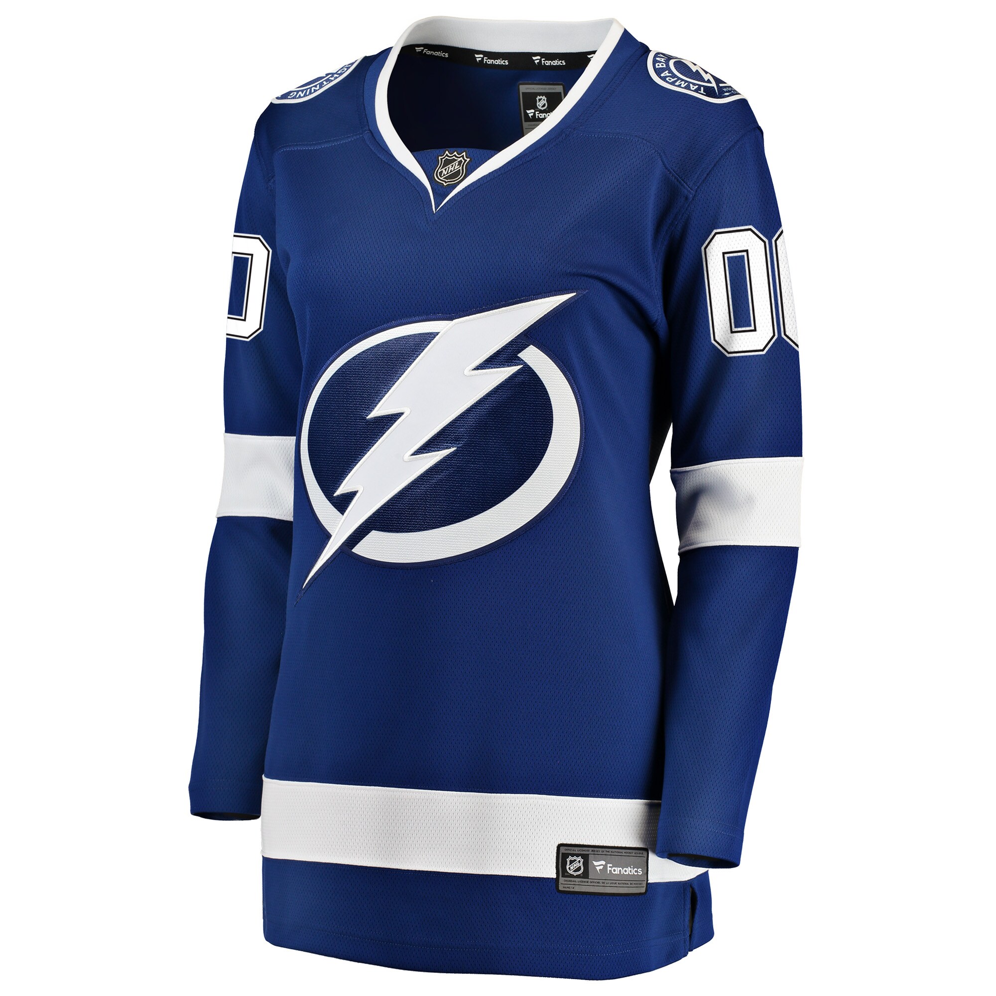 Tampa Bay Lightning Blue Home Breakaway Custom NHL Jersey Women's