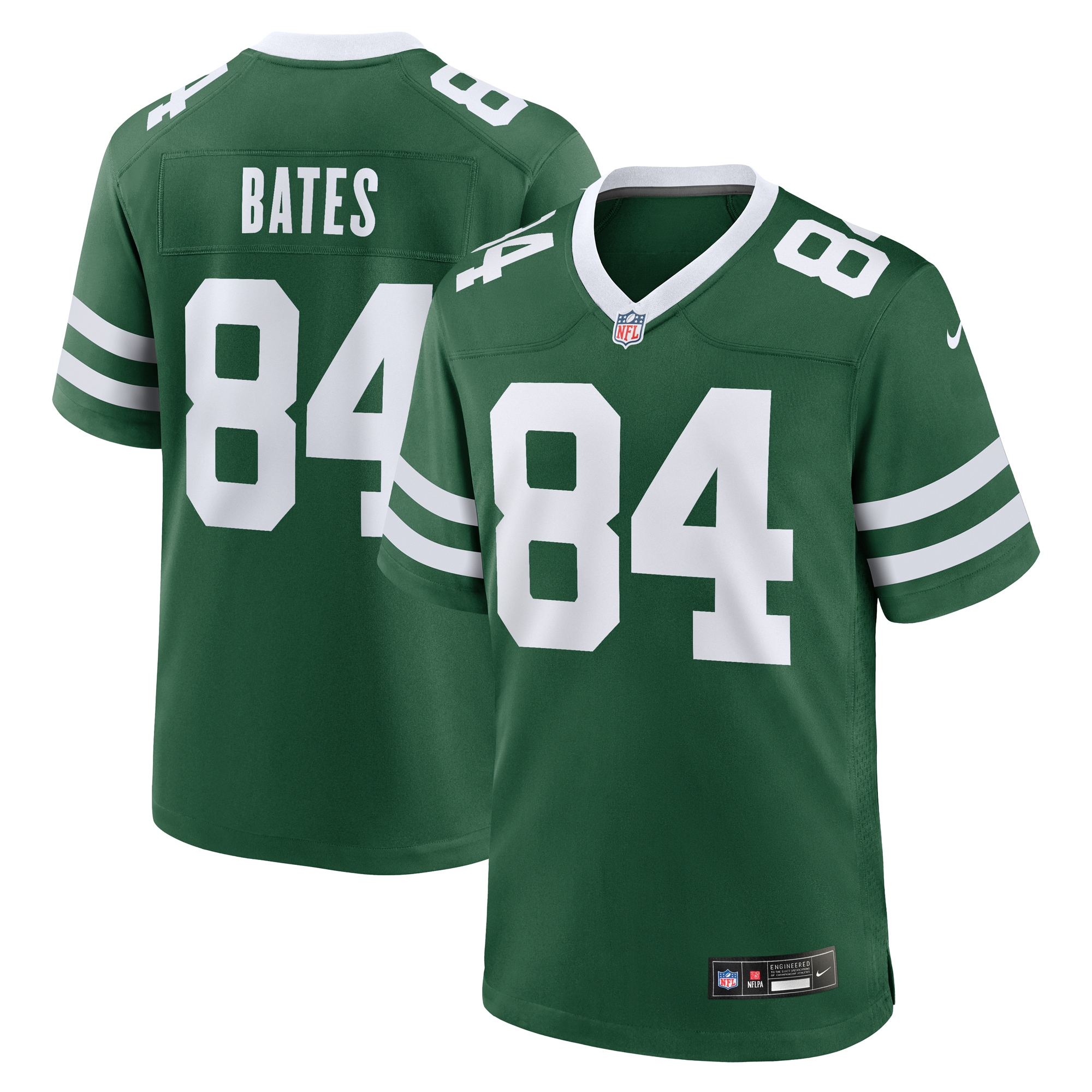 New York Jets Brenden Bates Legacy Green Team Game NFL Jersey Men's