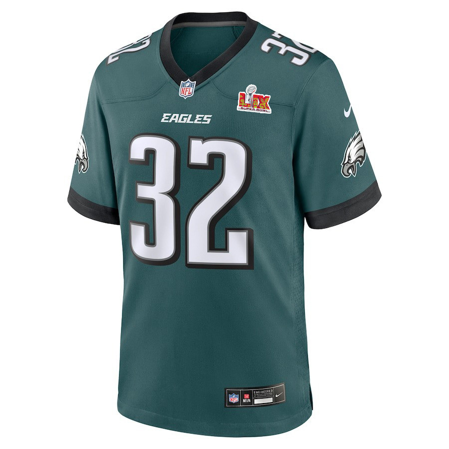 Reed Blankenship #32 Philadelphia Eagles Super Bowl LIX Midnight Green NFL Jersey Men's