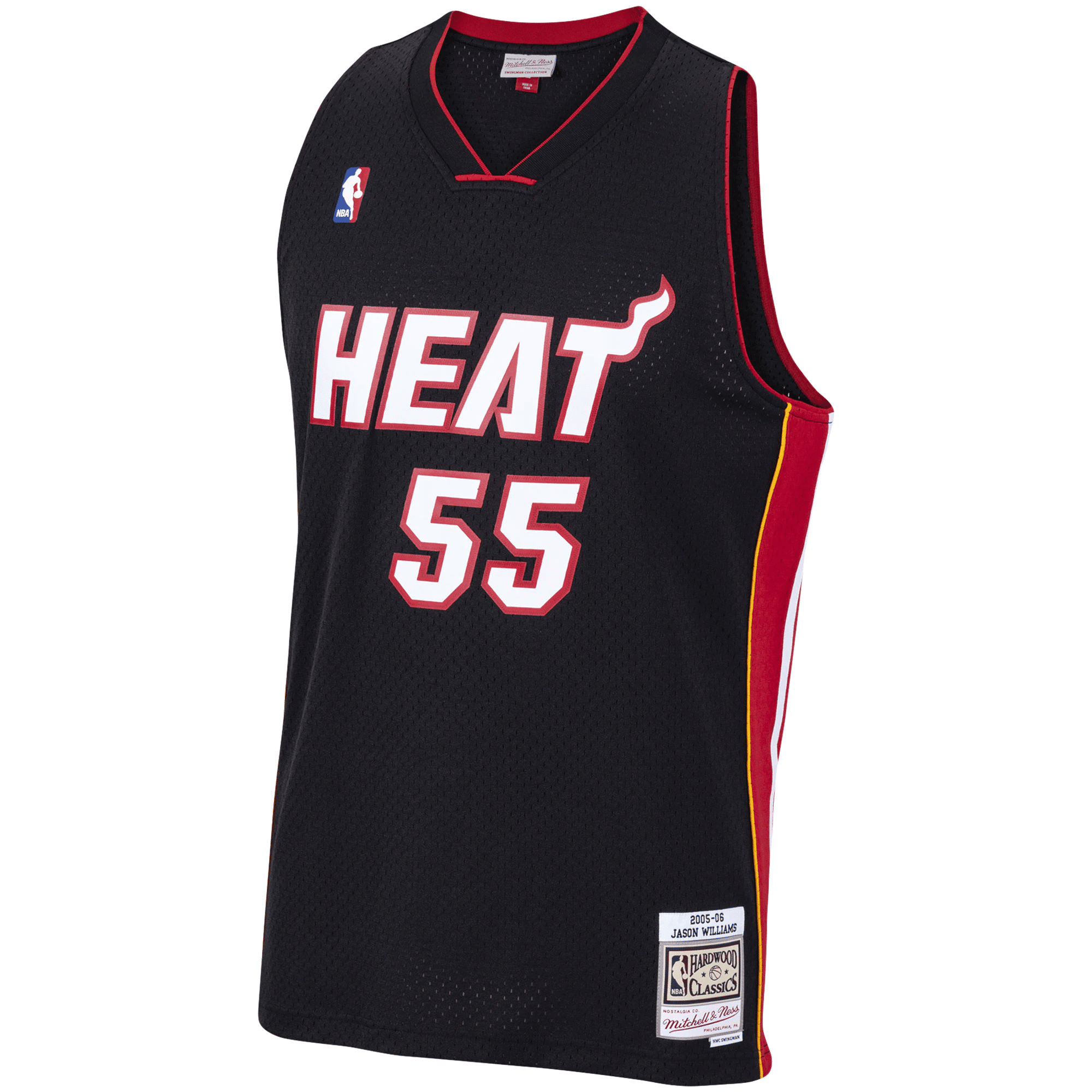 Jason Williams Miami Heat Mitchell Ness 2005-06 Hardwood Classics Swingman Black NBA Jersey Men's