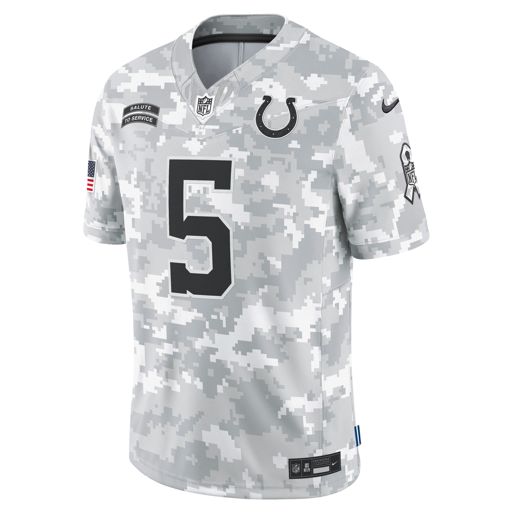 Indianapolis Colts Anthony Richardson Arctic Camo 2024 Salute to Service Limited NFL Jersey Men's