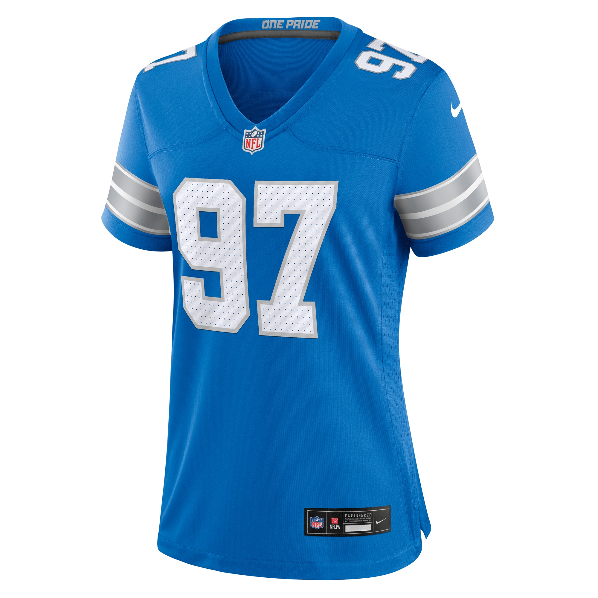 Detroit Lions Aidan Hutchinson Blue Game NFL Jersey Women's