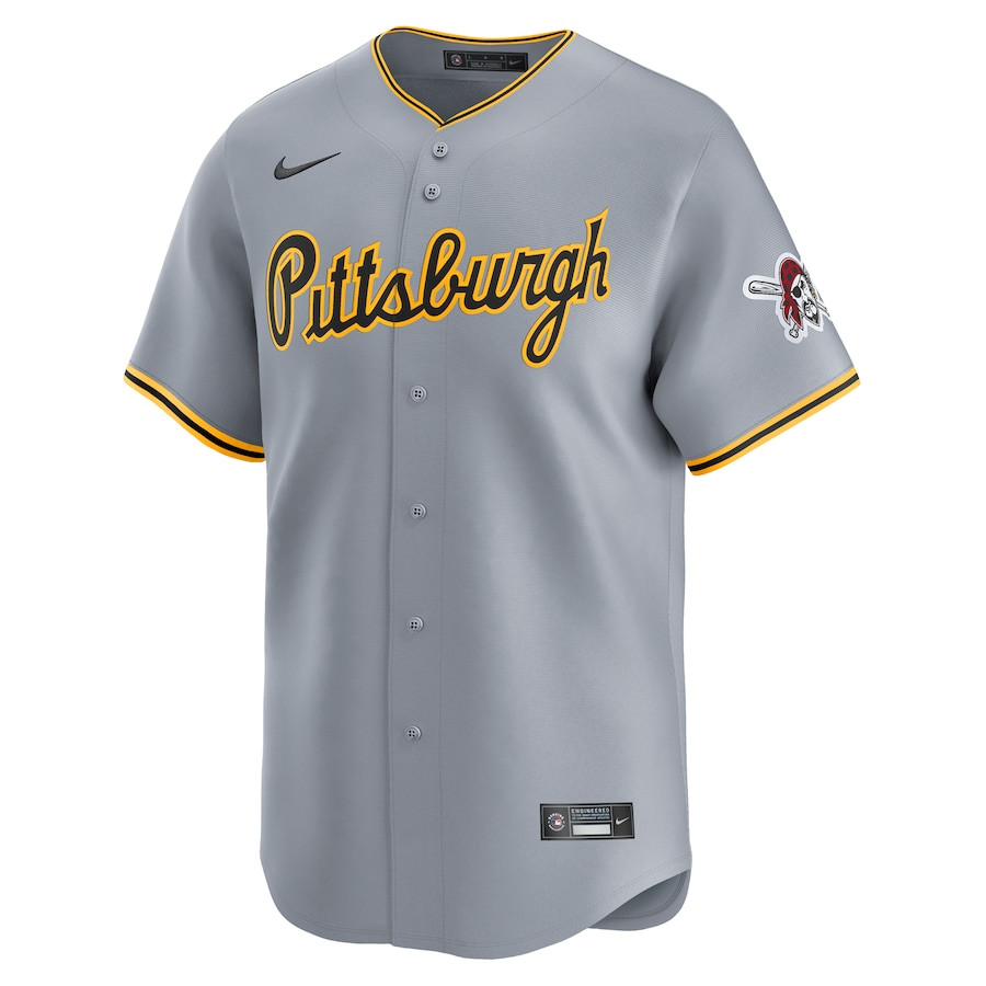 Pittsburgh Pirates Away Limited Gray MLB Jersey Men's